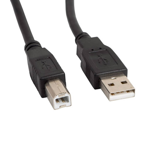 Cabo USB 2.0 A/B 50cm - Preto