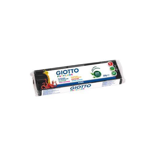 Plasticina Giotto Patplume 350gr - Preto