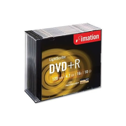 DVD+R Imation 4,7GB c/ Sup. Bran. Slim Case 10 un.