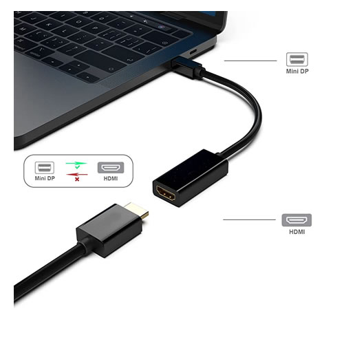 Adaptador Mini Displayport Macho para HDMI Fêmea