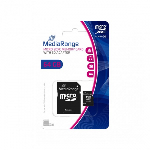 Cartão Memória MicroSDXC Classe 10 64GB