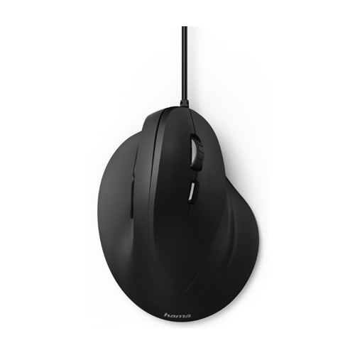 Rato Ergonómico Com Fios Hama EMC-500 - Preto