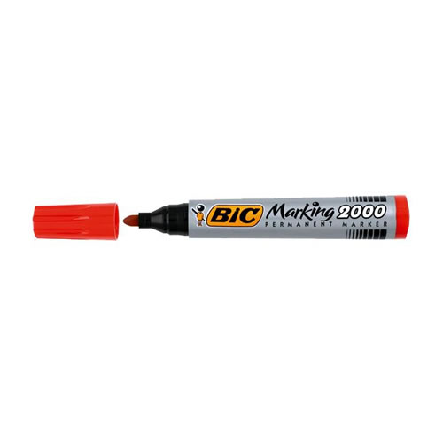 Marcador Permanente BIC 2000 - Vermelho