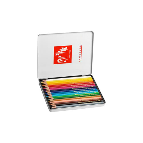 Lápis de Cor Aguarelável Caran D Ache Fancolor 18u