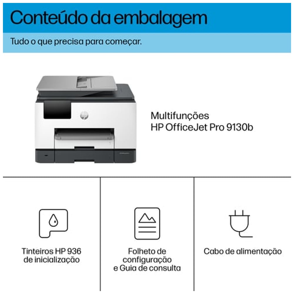 Multifunções HP OfficeJet Pro 9130b WiFi