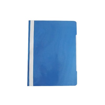 Clasificador Plástico Cubierta Transparente Azul Pack 25