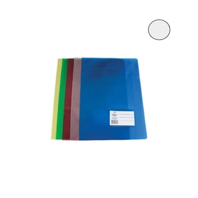 Carpeta Plástica Lisa c/ Bolsa y Visor A4 Cristal 10u