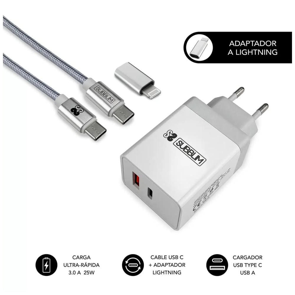 Carregador de parede Subblim Smart Charger PD25W
