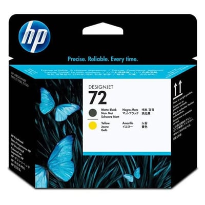 Cab. de Imp. HP 72 (C9384A) Negro Mate/Amarillo