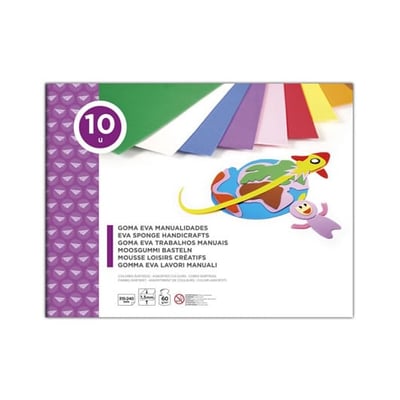 Bloc de Hojas EVA 315x240mm Colores Variados - 10u