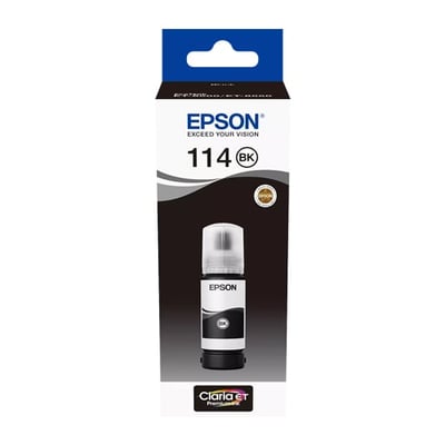 Tinteiro Original Epson EcoTank 114 Preto Pigmentado