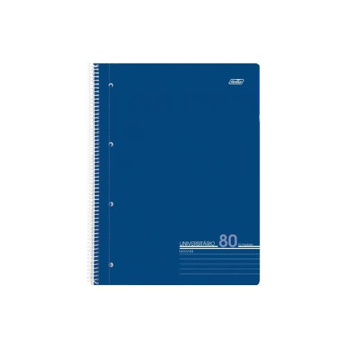 Caderno Espiral Firmo A4 Liso 80 Folhas