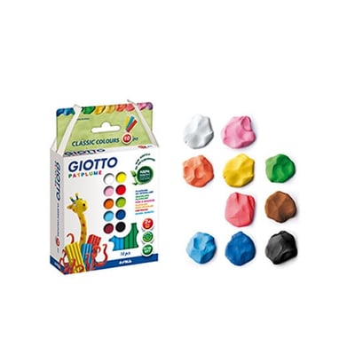 Plasticina Giotto Patplume Cores Sortidas 10x20g