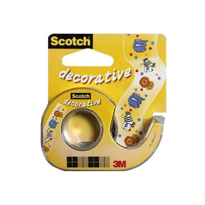 Cinta Adhesiva Scotch Decorativa Animales 3mts - 1un