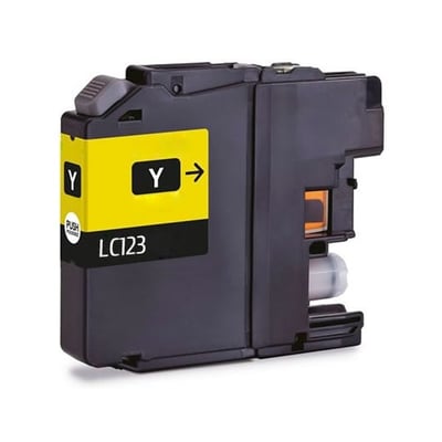 Tinteiro Compatível Brother LC123 Amarelo Versão 3