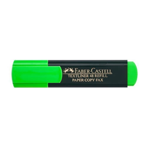 Marcador Faber-Castell Fluorescente Verde Cx 10