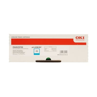 Toner Original OKI C5600/C5700 Ciano