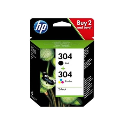 Cartucho Original HP 304 Pack - Negro + Color