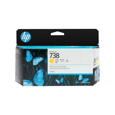 Tinteiro Original HP 738 130ml Amarelo