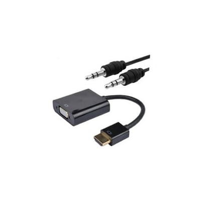 Adaptador HDMI Macho - VGA Hembra/Jack 3.5 Hembra