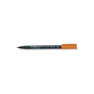 Marcador Staedtler Perm. Lumocolor S Naranja 10un
