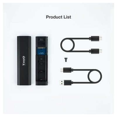 Caixa disco externo TooQ SHURA SSD M.2