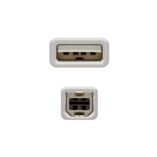 Cabo USB 2.0 A/B 3m - Branco