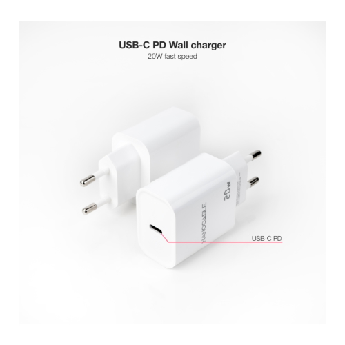 Carregador de Parede USB-C/PD 20W