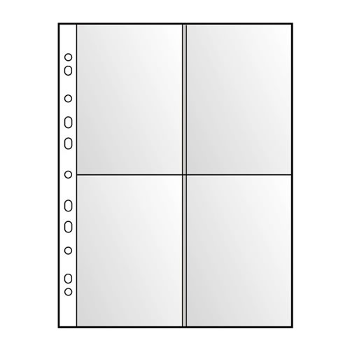 Bolsa para Postais 4 Divisões (Roma220) Pack 100 