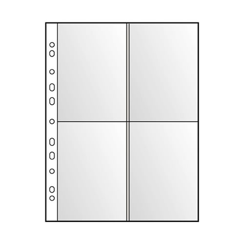 Bolsa p/ postais Roma A4 4 Divisões Pack 10