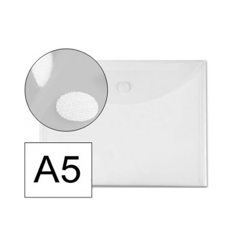 Envelope Plástico 180x250mm transp. velcro Pack 10