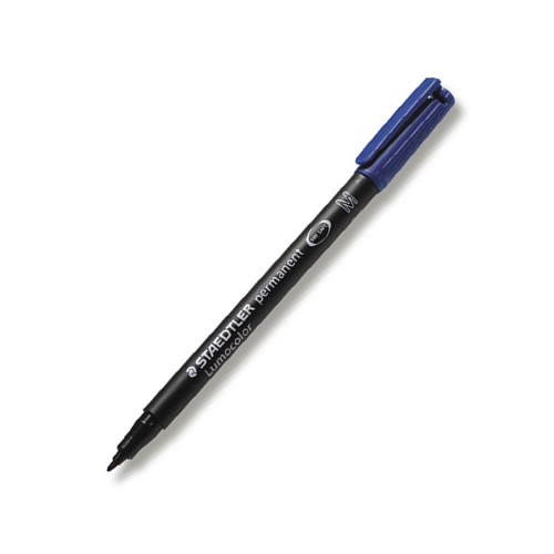 Marcador Staedtler Perm. Lumocolor M Azul 10un