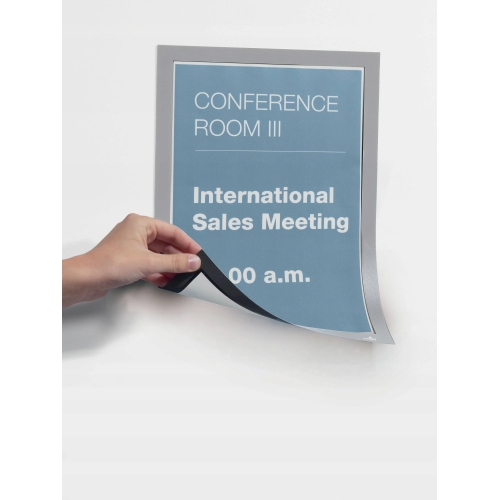 Bolsa Magnética Duraframe A4 Cinza Pack 5un