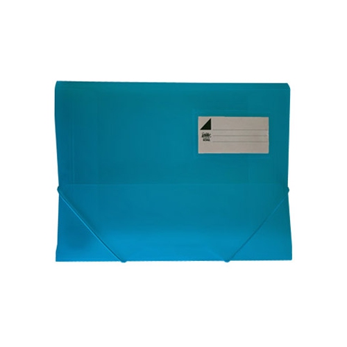 Pasta Plástico cElásticos A4 3 Abas Azul