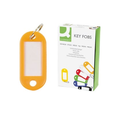 Porta Llaves Color Amarillo Pack 100un