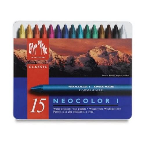 Lápis de Cera Neocolor I 15 Cores - Caran D'Ache