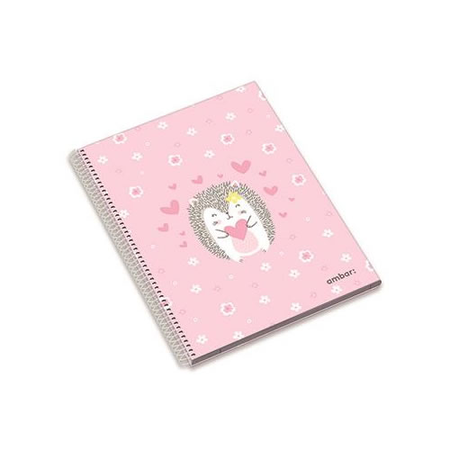 Caderno Capa Dura A5 Pets & Friends Pautado - 5un