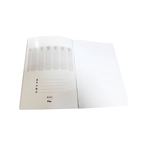 Caderno Agrafado A4 Flex Pastel Capa PP Quadricula