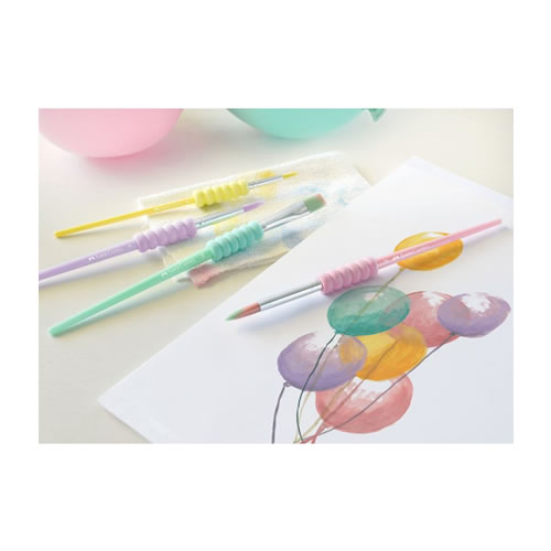 Conjunto Pincéis Faber-Castell Soft Touch Pastel