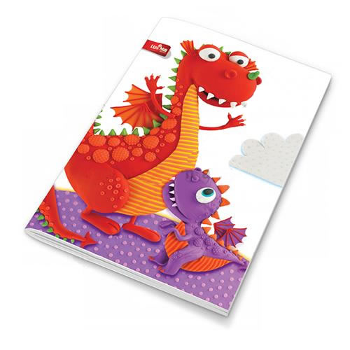 Caderno Agrafado Premium Zoo A4 40F Pautado-Pack10