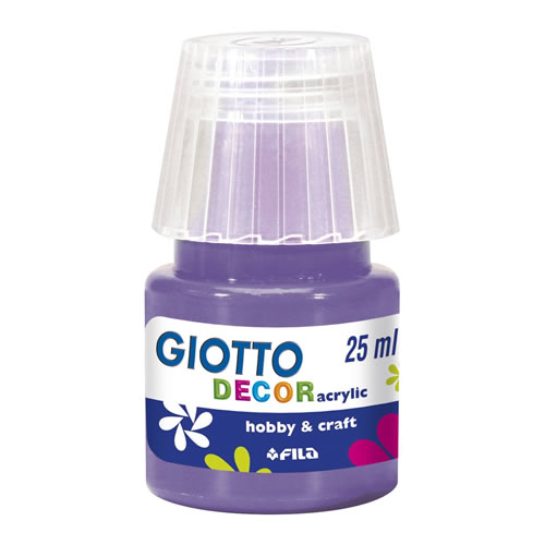 Tinta Acrilica Giotto Decor 25ml Violeta - Pack 6