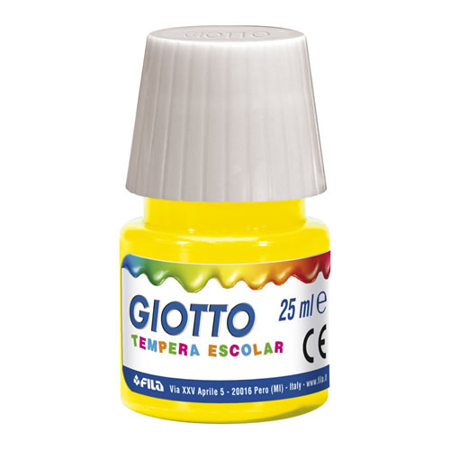 Guache Giotto Tempera Escolar 25ml - Amarelo