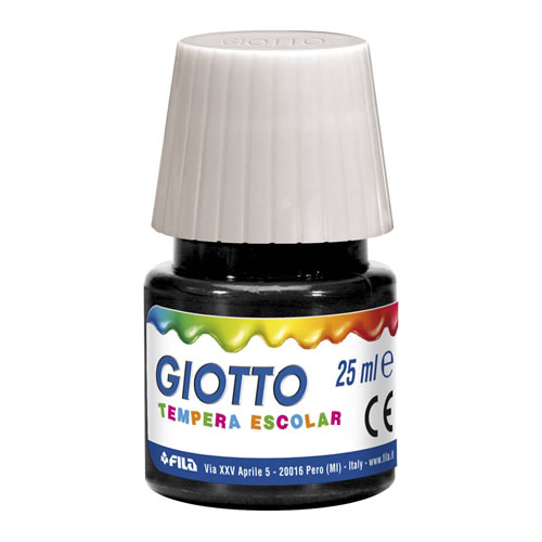 Guache Giotto Tempera Escolar 25ml - Preto