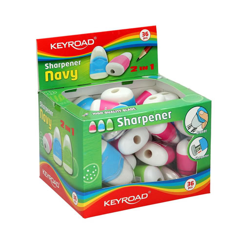 Afia Lápis 1 Boca + Borracha Navy - Pack 36un