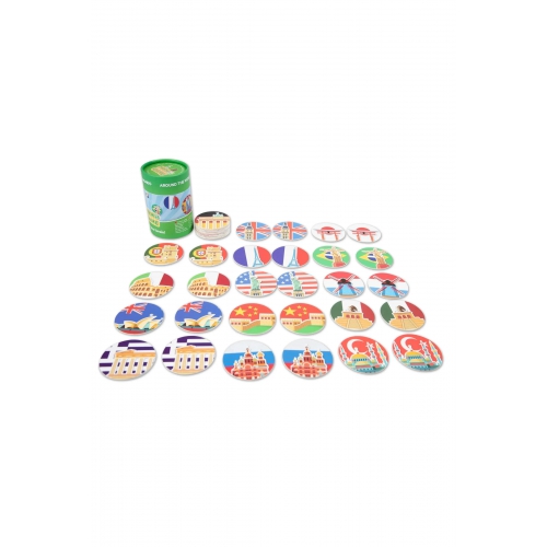 Jogo de Memória Volta ao Mundo 