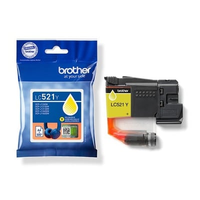 Cartucho de tinta Original Brother LC521 Amarillo
