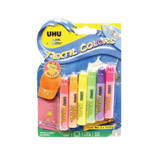 Marcador Tecido Glitter UHU Young Creativ