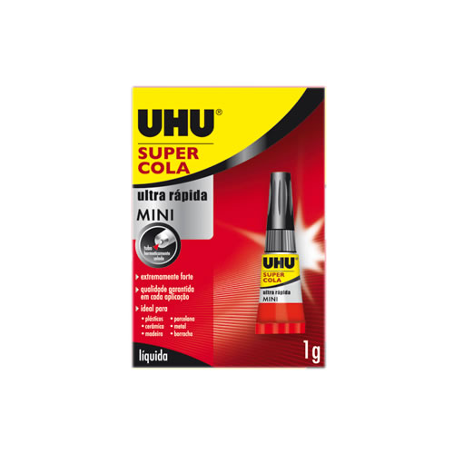 Cola Ultra Rápida UHU Super Mini 1gr - Pack 12