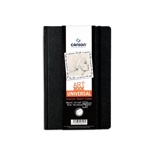 Caderno Canson Artbook Universal Fino A5 96gr 112F