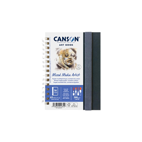 Caderno Canson Artbook Mixed Media Artist A5 300gr